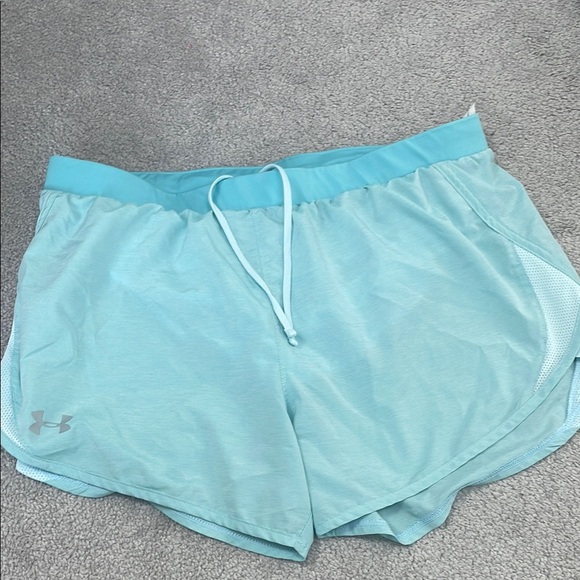 Under Armour Pants - Under Armour Women's Light Blue Athletic Shorts